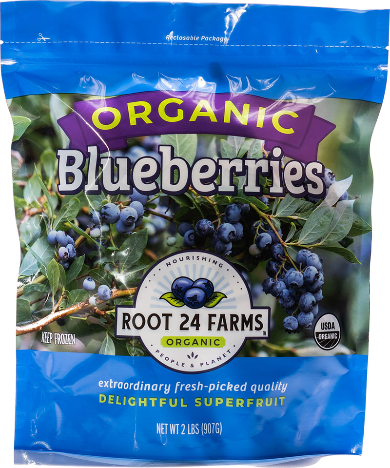 organic frozen blueberries - root 24 farms